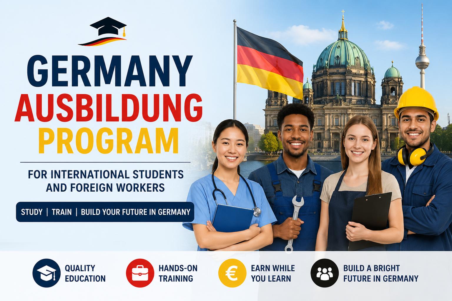 Germany Ausbildung (Apprenticeship) Program for International Students and Foreign Workers